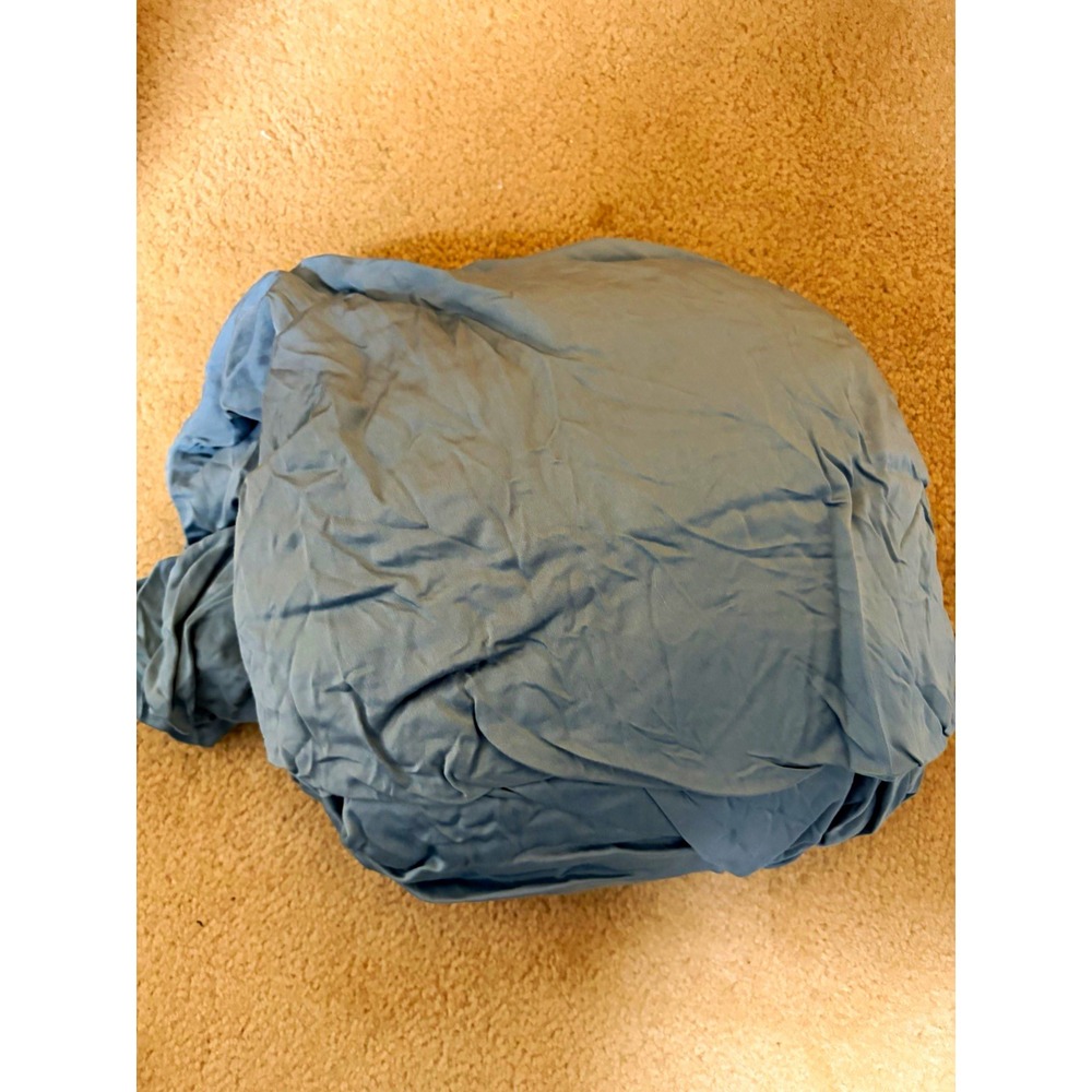 Cozy Earth Queen 100% Bamboo Viscose Sheet Blue Solid Color
